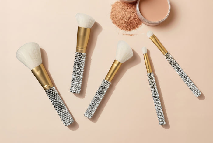 Genie 5 piece Diamond Brush Collection with Satin Case