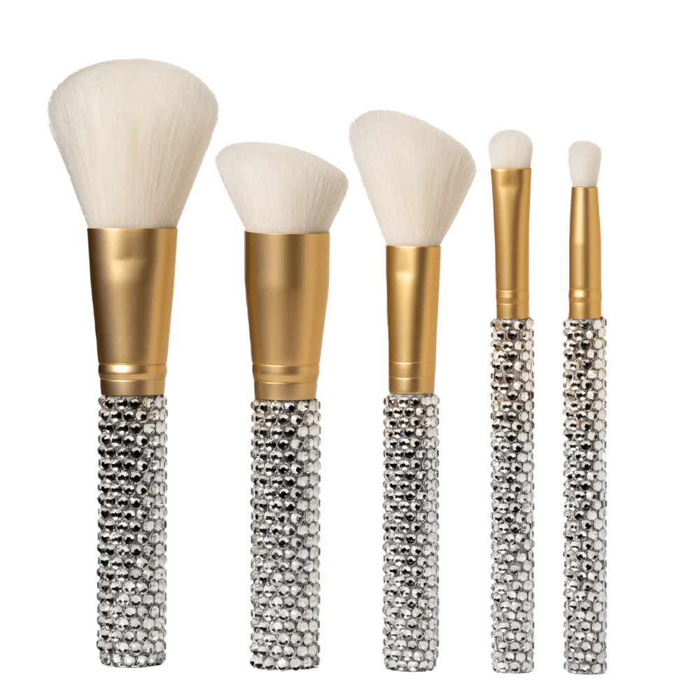 Genie 5 piece Diamond Brush Collection with Satin Case