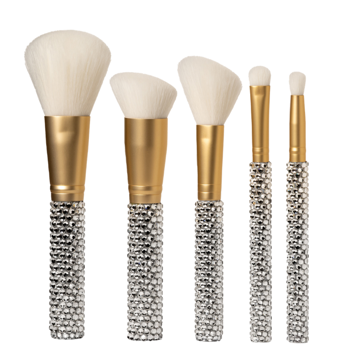 Genie 5 piece Diamond Brush Collection with Satin Case